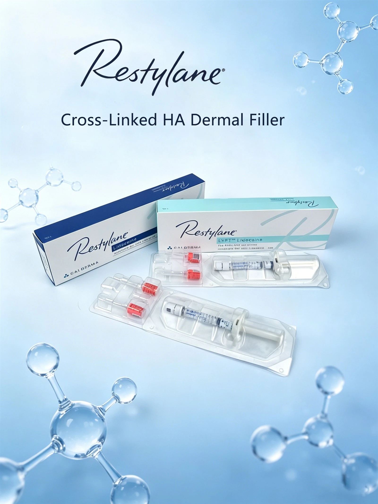 Cross-Linked Restylane 1ml Facial Filler For Face Contour Shaping Cross-Linked Restylane 1ml Facial Filler For Face Contour Shaping